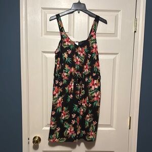 Multicolored Sleeveless Scoop Neck Sundress for Casual Wear